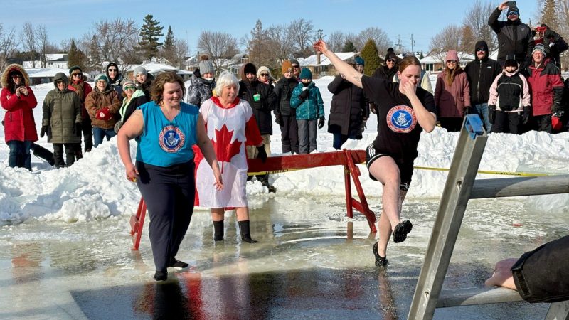 North Glengarry's Polar Dip Raises Funds for Sports Hall of Fame - 12th Annual North Glengarry Polar Dip Had Fundraisers In Deep