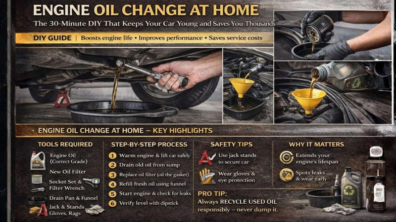 DIY Engine Oil Change: Save Money and Boost Car Longevity - Change Your Car Engine Oil At Home? 30-Minute DIY That Keeps Your Car Young And Saves Labour Charge