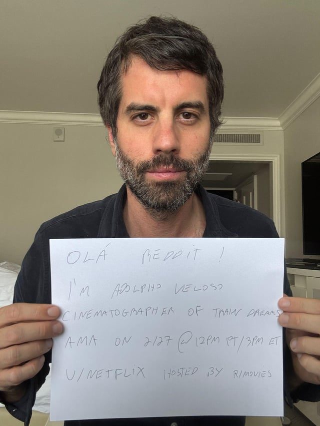 Adolpho Veloso Hosts AMA on Cinematography Behind Train Dreams - Hi Reddit. I’m Adolpho Veloso, Cinematographer Of Train Dreams - Ask Me Anything On February 27