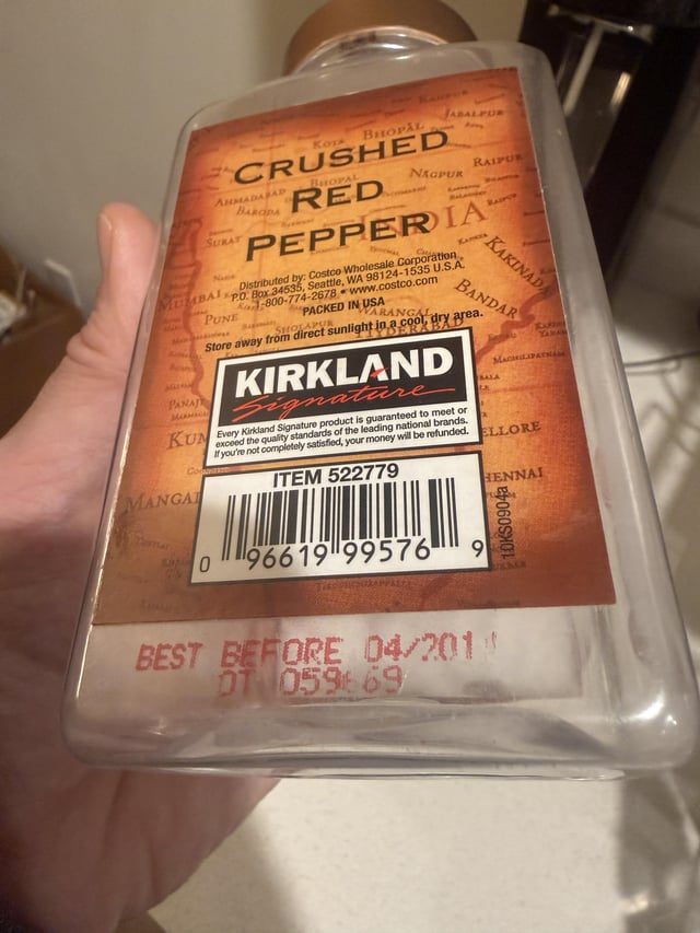 A Spicy Journey: 17 Years to Empty a Giant Chili Flake Container - It Took About 17 Years For Us To Finish A Costco Sized Container Of Red Pepper Flakes