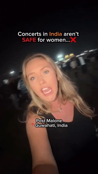 Concert Hero: Man Intervenes as Girlfriend Faces Assault - Man Tries To Defend His Girlfriend From Getting Groped By A Gang Of Men At A Post Malone Concert