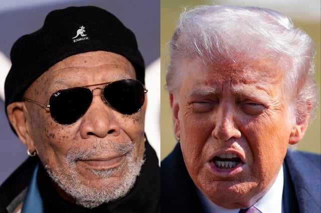 Morgan Freeman Critiques Trump on Live Television