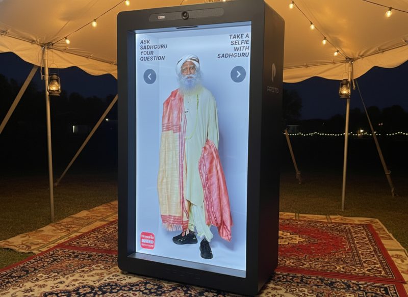 Sadhguru's AI Hologram Engages Audiences at Mahashivratri - Sadhguru Presents Innovative AI Hologram Tech At Massive Event