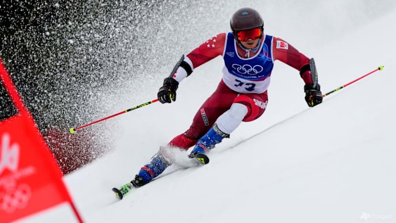Singapore's Faiz Basha Defies Odds, Finishes 35th in Slalom - Singapore's Faiz Basha Overcomes Tricky Conditions, Finishes 35th In Slalom At Winter Olympics