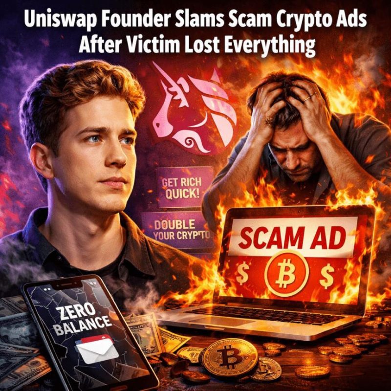 Uniswap's Hayden Adams Warns Against Scam Ads Targeting Users - Uniswap Founder Slams Scam Crypto Ads After Victim Lost Everything