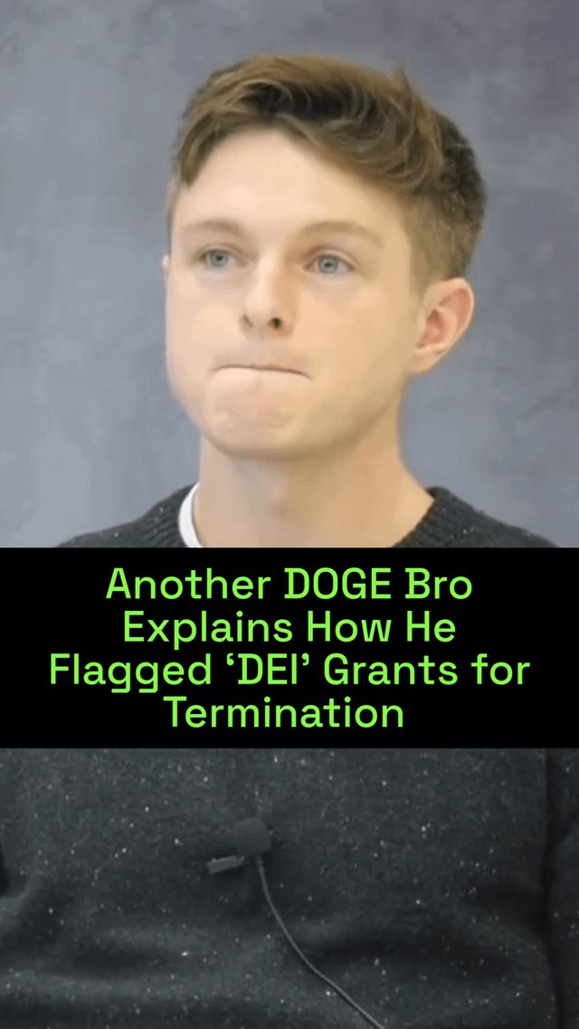Controversy Erupts Over Termination of NEH Grants by DOGE - Another DOGE Bro Explains How He Flagged 'DEI' Grants For Termination