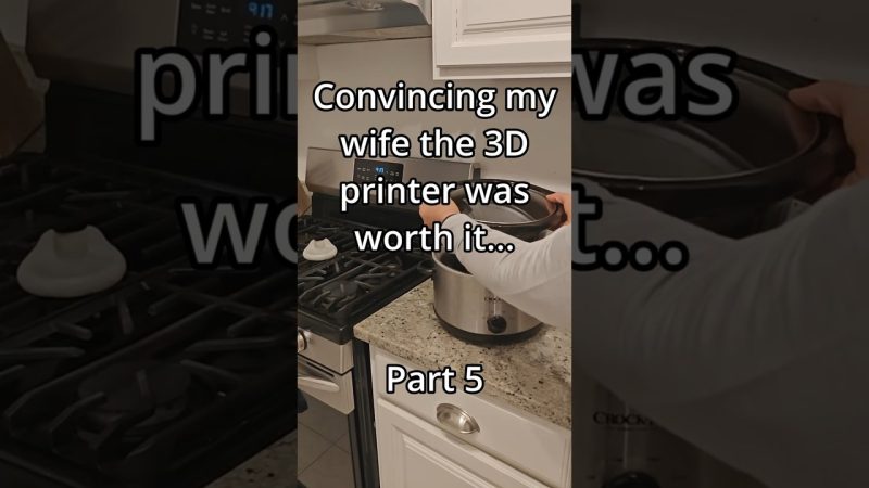 Innovative 3D Printing Upgrade Saves the Day for Crockpot - Convincing My Wife The 3D Printer Was Worth It (Part 5) #3dprinting #3dprint #diy #shorts #3dprinted