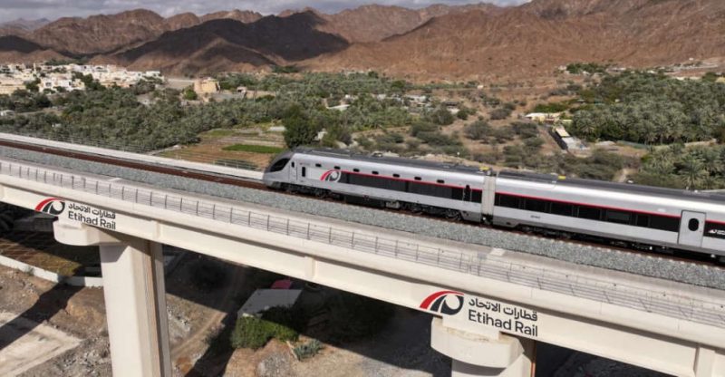 Etihad Rail Launches Passenger Train Trials in Abu Dhabi - Etihad Rail Trials Passenger Train In Abu Dhabi