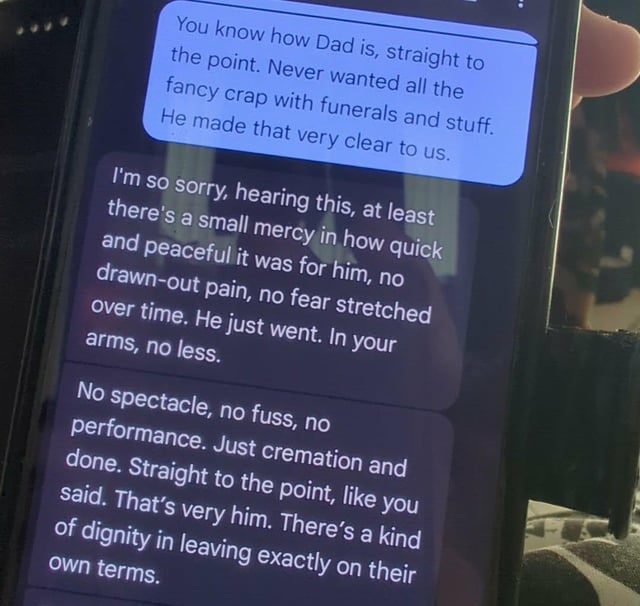 AI-Generated Condolences Spark Outrage Amid Grief - Family Friend Sent Me AI Generated Response To News Of My Father Passing Away.
