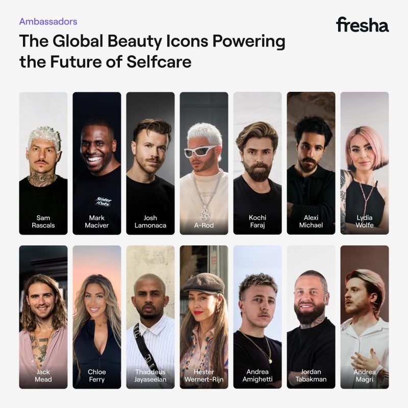 Fresha Expands Global Brand Ambassador Program to Elevate Beauty - Global Beauty Industry Icons Join Fresha To Champion The Next Era Of Beauty And Selfcare Revolution