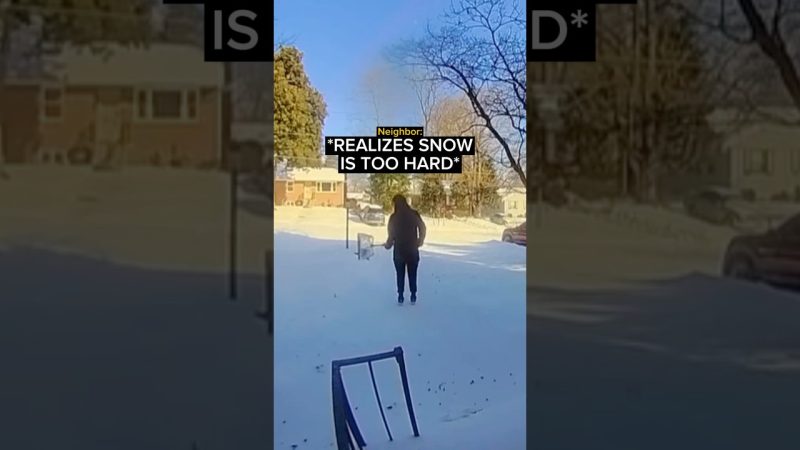 Young Boy's Snow Shoveling Venture Turns Into a Lesson - Kid Offers To Shovel Snow And Immediately Regrets It…