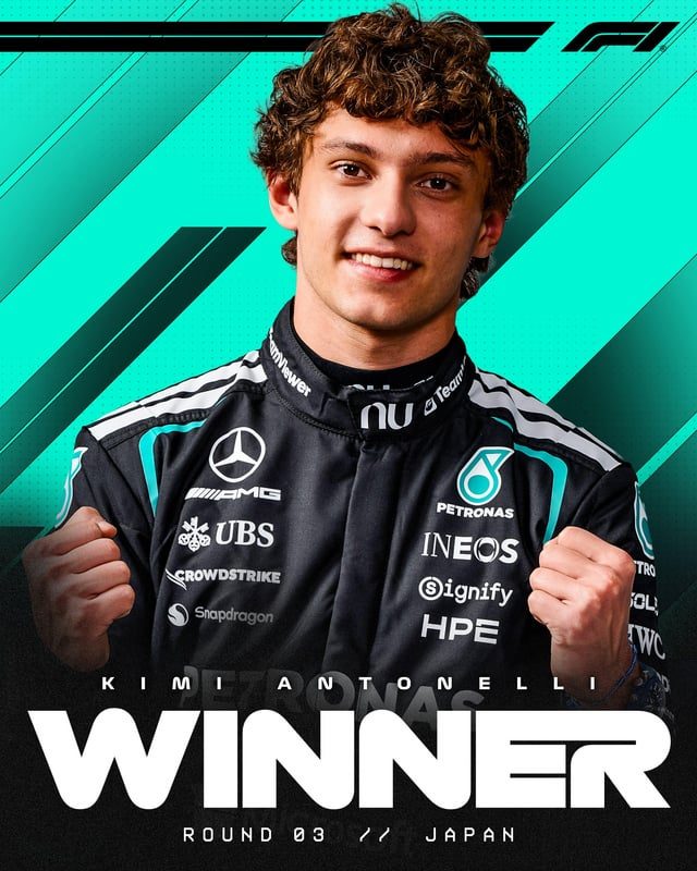 Kimi Antonelli Triumphs at the 2026 Japanese Grand Prix - Kimi Antonelli Wins The 2026 Japanese Grand Prix