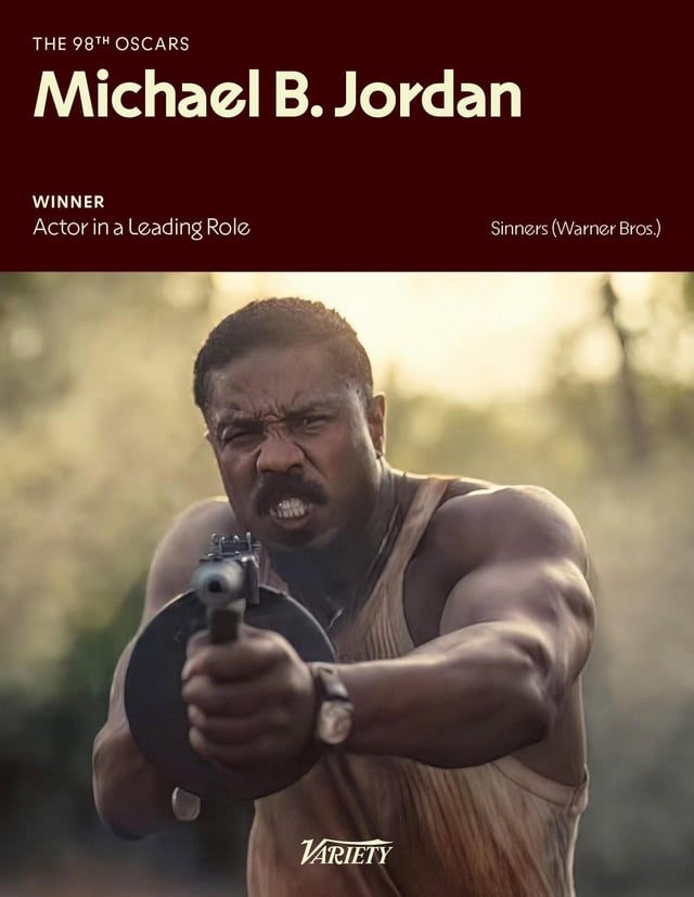 Michael B. Jordan Takes Home Best Actor at 2026 Oscars - Michael B. Jordan Wins ‘Best Actor’ For ‘Sinners’ At The 2026 Oscars