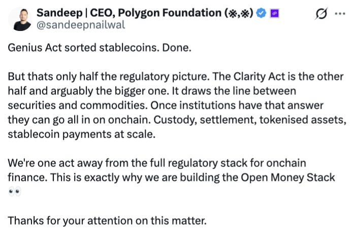 Urgency Grows for US CLARITY Act as April Deadline Approaches - US CLARITY Act 2026 Odds ‘Extremely Low’ If Not Passed Before April: Exec