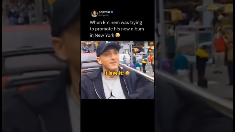 Eminem Hilariously Promotes His New Album in NYC - When Eminem Was Trying To Promote His New Album In New York 😂