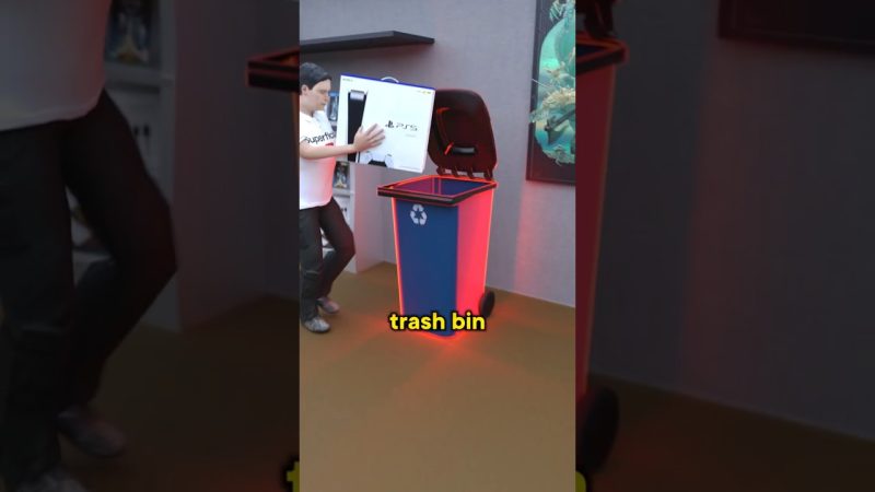 Bystander Rescues PlayStation 5 from Trash at Retail Store - A Gamer Saving A PlayStation...💀