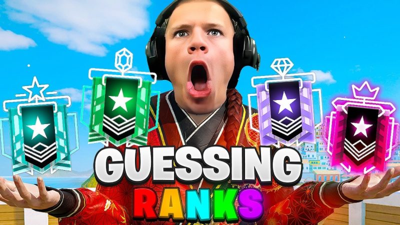 Rainbow Six Siege Players Face Off in Guessing Ranks Challenge - INSANE GUESSING RANKS (Rainbow Six Siege)