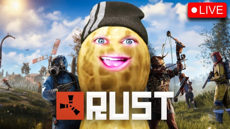 Epic Battle Unfolds in Rust's Wasteland: The Rise of King Peanut - 🔴LIVE | RUST | KING Of The KNIGHTS OF THE BUNGUS | Peanut's Wasteland | #BUNGULATE