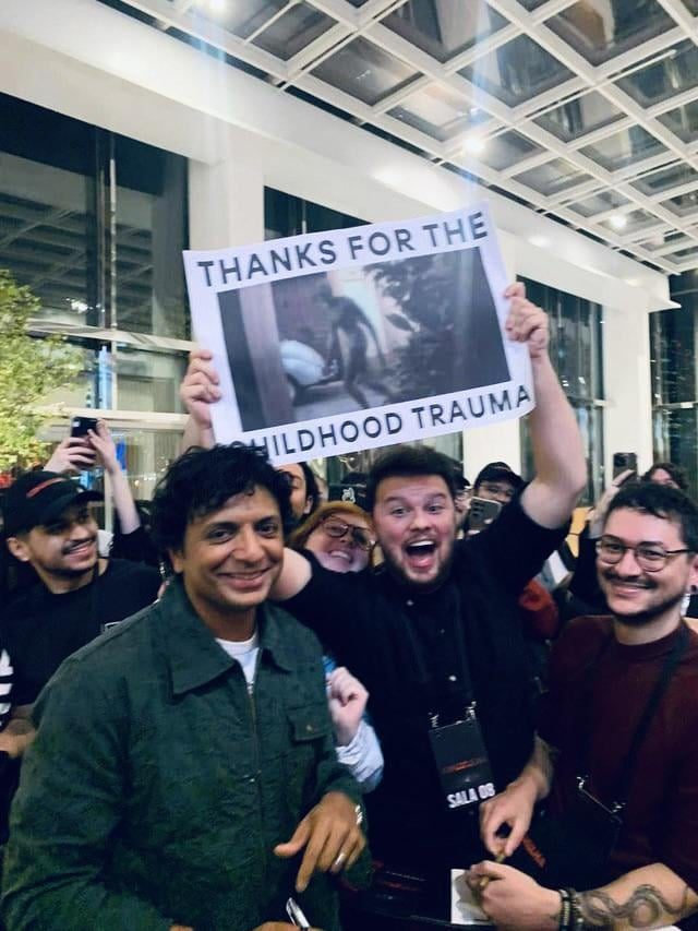 M. Night Shyamalan Receives Heartfelt Reception in Brazil - M. Night Shyamalan Getting A Warm Welcome In Brazil, Despite All Of The Childhood Trauma He’s Given Us Over The Years🥰
