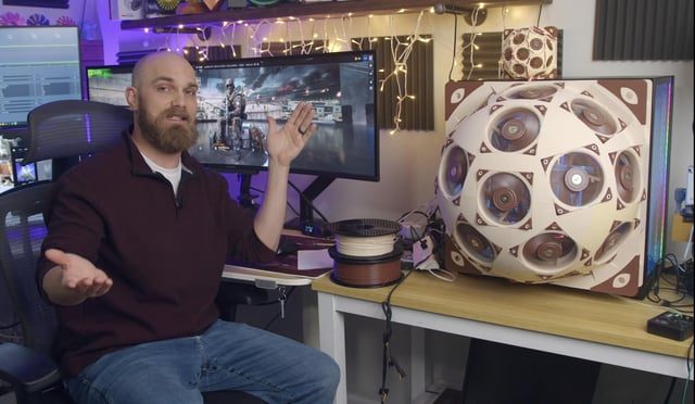 Innovative Gamer Constructs Superdome with Noctua Fans - Man Builds 