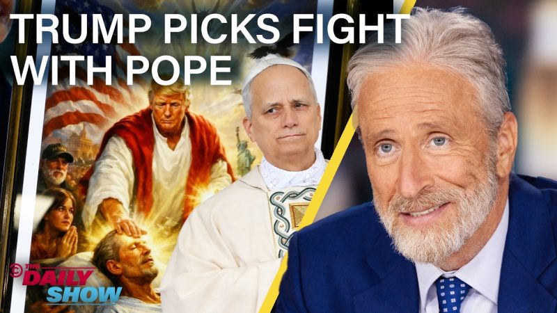 Trump Sparks Controversy with AI Image and Easter Dispute - Trump Rages At Pope Leo, JD Vance Fumbles Iran Deal & Hungary Ousts Viktor Orban | The Daily Show