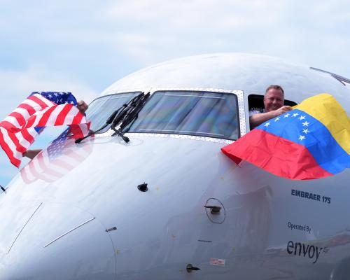 Historic First Commercial Flight from US to Venezuela Arrives - ‘A New Chapter’: First Commercial Fight From US Since 2019 Lands In Venezuela